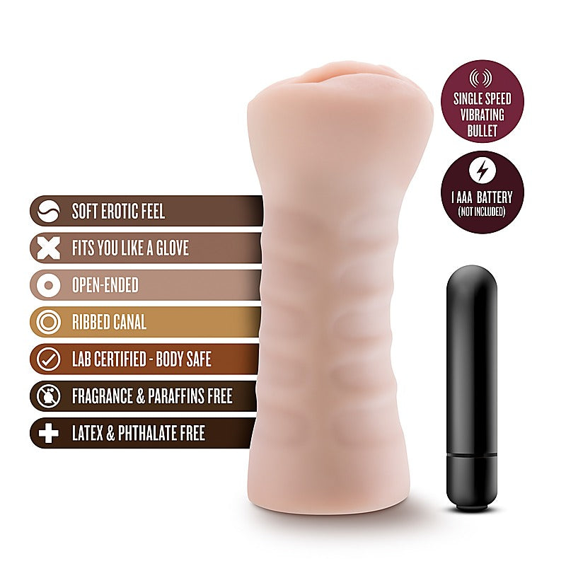 M for Men Ashley Vanilla Masturbator by Blush Novelties - Masturbators and Strokers