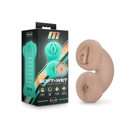 Indulge in Pleasurable Sensations with M For Men Double Trouble Stroker - Masturbators and Strokers