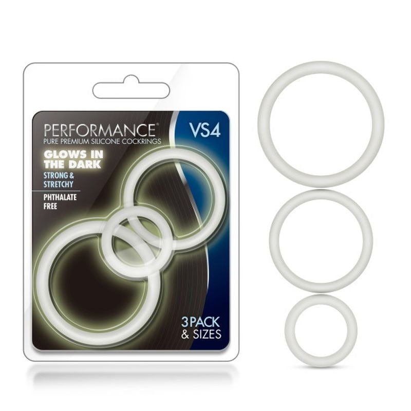 Performance Silicone Cock Ring Set by Blush Novelties - Cock Ring Sets