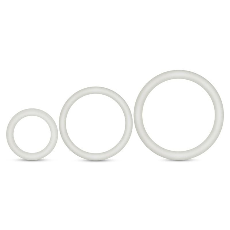 Performance Silicone Cock Ring Set by Blush Novelties - Cock Ring Sets