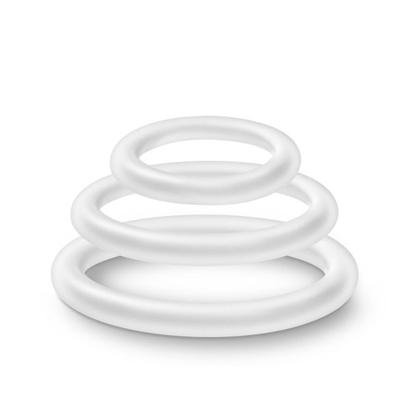Performance Silicone Cock Ring Set by Blush Novelties - Cock Ring Sets
