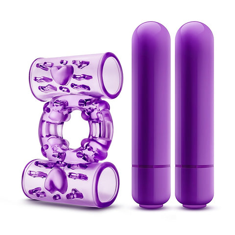 Play With Me Double Play Dual Vibrating Cock Ring - Vibrating Cock Rings