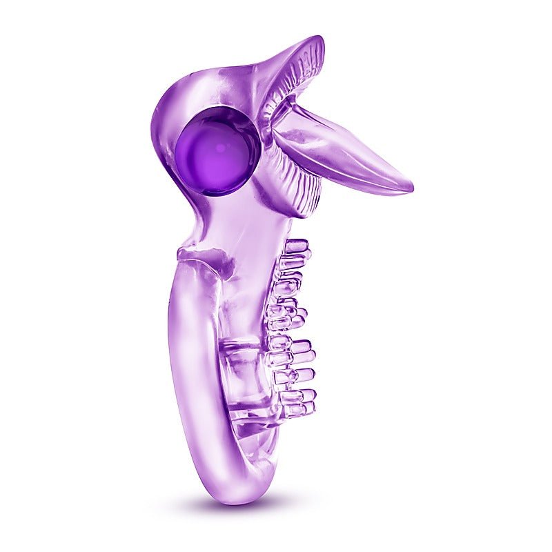 Play With Me Lick It Vibrating Cock & Ball Rings - Ball and Cock Toys