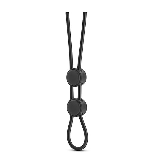 Stay Hard Adjustable Silicone Cock Ring by Blush Novelties - Stretchy Cock Rings