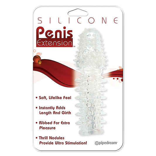 Pipedream Mens Silicone Penis Extension Clear - Pumps, Extenders and Sleeves