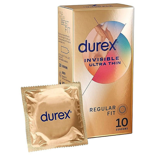 Durex Invisible Ultra-Thin Condoms - Maximize Pleasure - Condoms