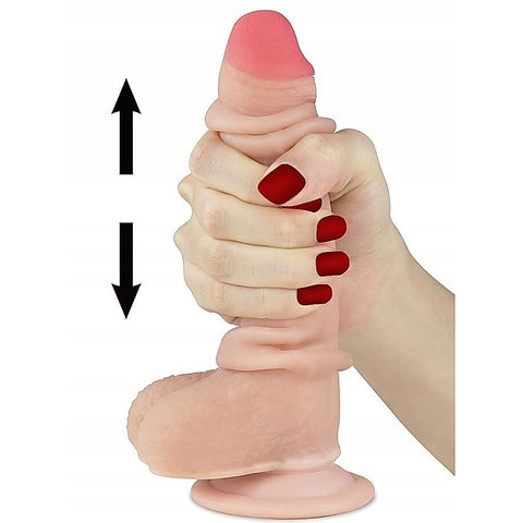 Sliding Skin Dual Layer Flexible Skin Realistic Dong - Realistic Dildos