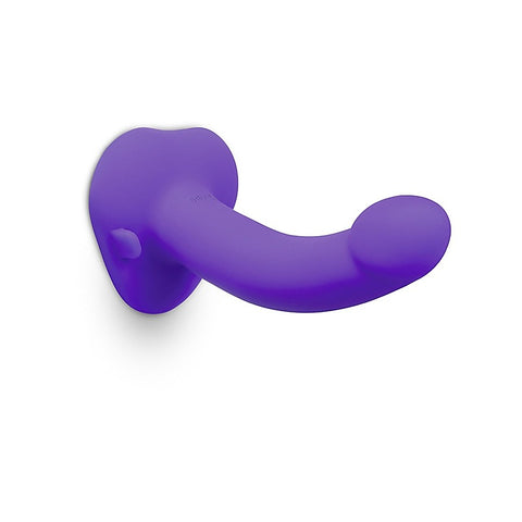 b-Vibe Vibrating Curved Silicone Dildo Strap-On Kit - Strap On Sextoys