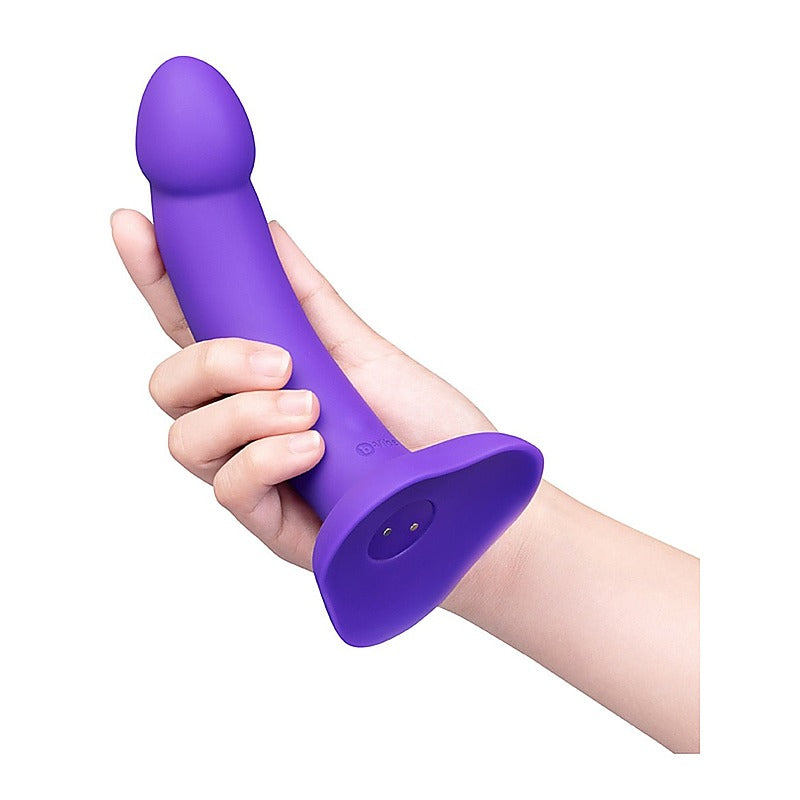b-Vibe Vibrating Curved Silicone Dildo Strap-On Kit - Strap On Sextoys
