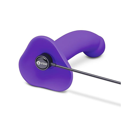 b-Vibe Vibrating Curved Silicone Dildo Strap-On Kit - Strap On Sextoys
