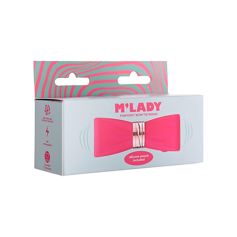 BMS Factory M-Lady Pinpoint Bow Tie Clitoral Wand Massager - Clit Ticklers and Pulsators