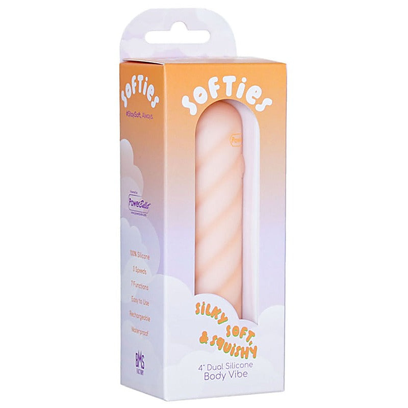 BMS Factory Softies Dual Layer Silicone Bullet Vibrator - Bullet Vibrators