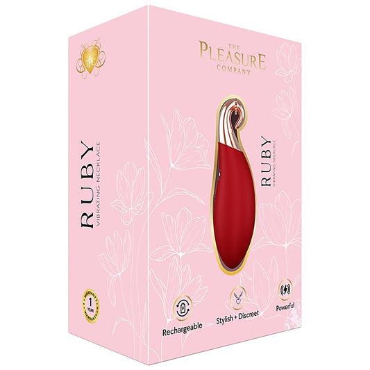 Full Circle Ruby Vibrating Necklace Massager - Clit Ticklers and Pulsators
