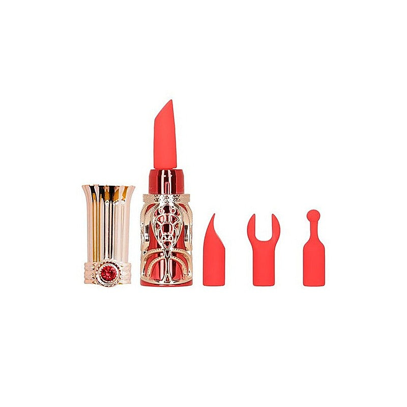 BMS Factory Ruby Kiss 4 In 1 Lipstick Vibrator - Bullet Vibrators