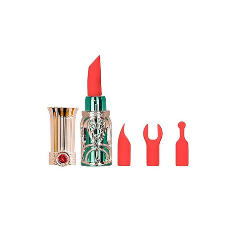 BMS Factory Emerald Kiss 4 In 1 Lipstick Vibrator - Bullet Vibrators