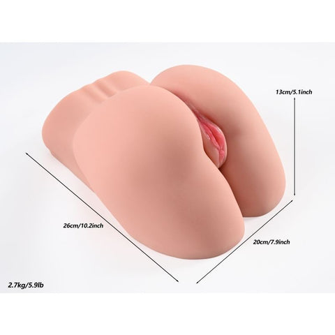 Bella Butt Torso Vaginal Anal Masturbator by Doc Johnson - Masturbators and Strokers
