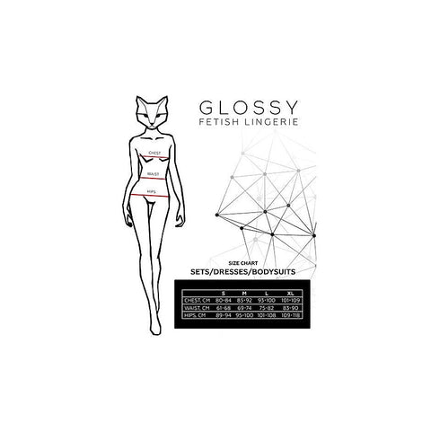 Toyfa Glossy Marisa Sexy Noir Wetlook Dress Black - Her Fetish