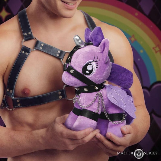 Raven Plum Bondage Pony by XR Brands - Party Gifts and Novelties