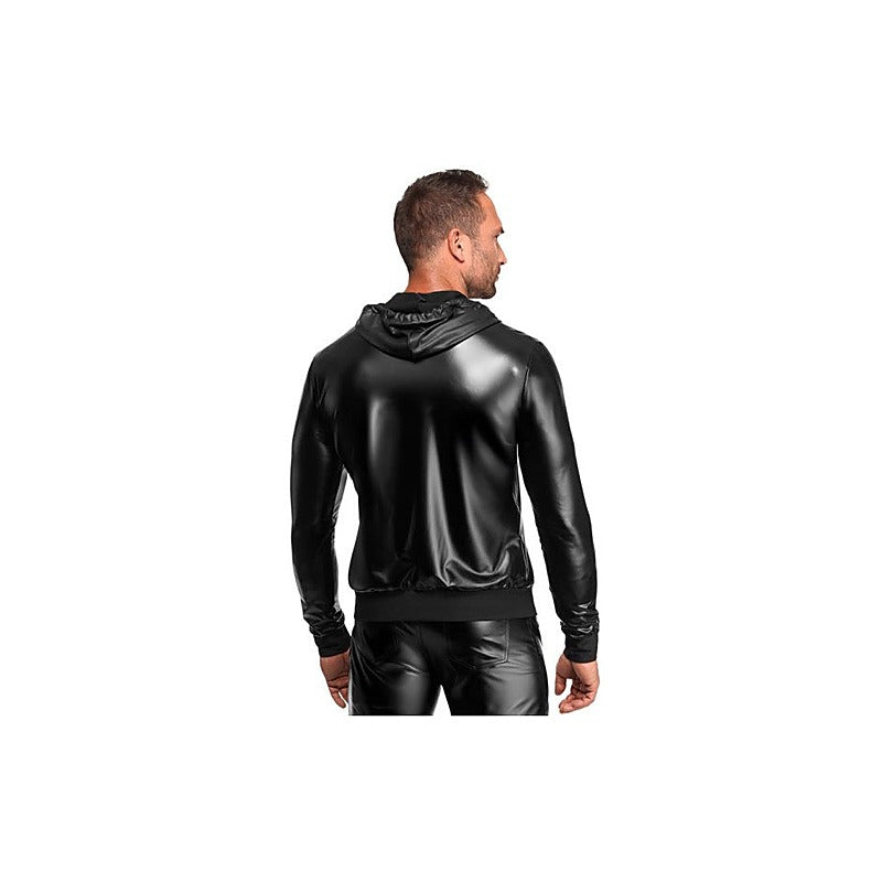 Noir Handmade Vexen Hooded Mens Jacket Black - Mens Briefs And Boxers