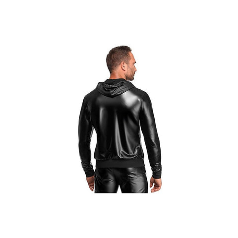 Noir Handmade Vexen Hooded Mens Jacket Black - Mens Briefs And Boxers
