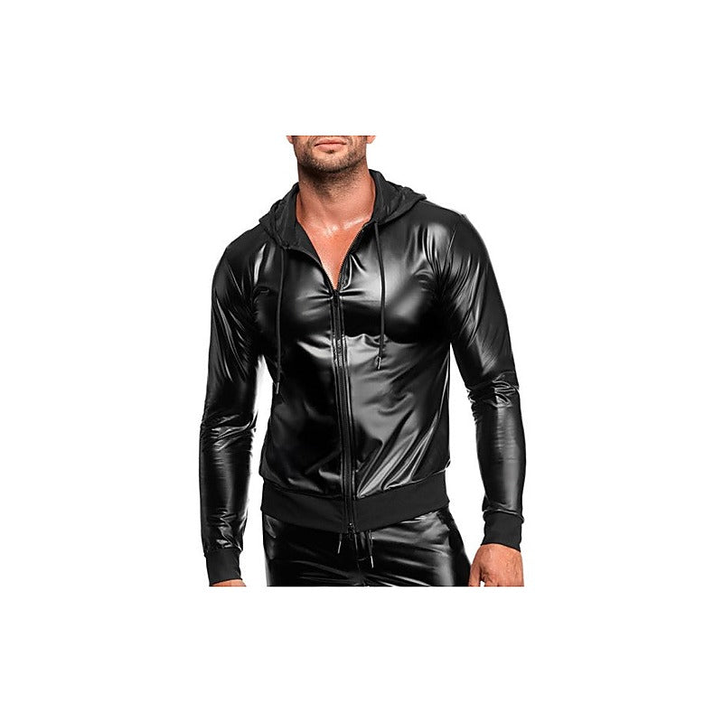 Noir Handmade Vexen Hooded Mens Jacket Black - Mens Briefs And Boxers