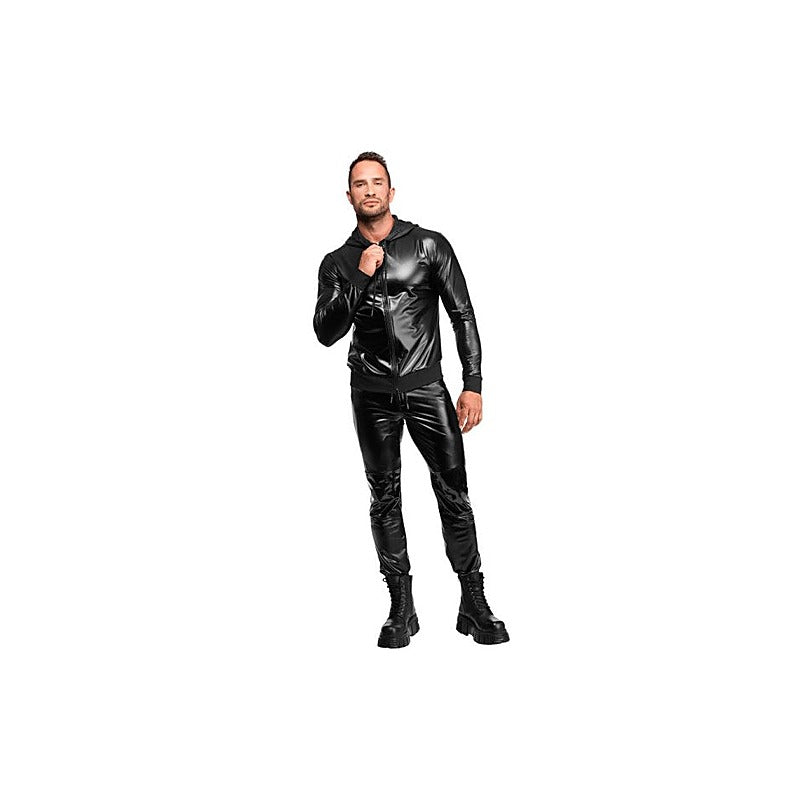 Noir Handmade Vexen Hooded Mens Jacket Black - Mens Briefs And Boxers
