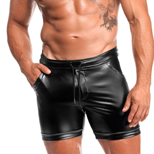 Rogue Mens Sexy Shorts Black by Noir Handmade - Mens Briefs And Boxers