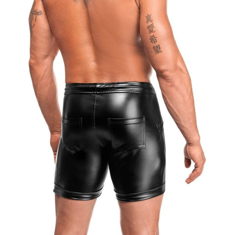 Rogue Mens Sexy Shorts Black by Noir Handmade - Mens Briefs And Boxers