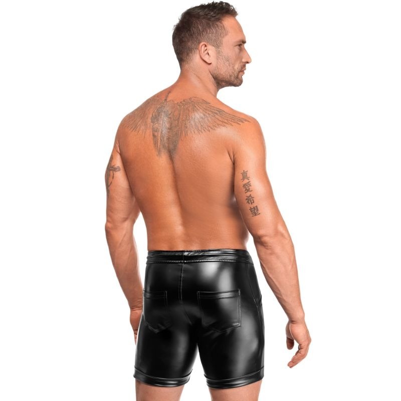 Rogue Mens Sexy Shorts Black by Noir Handmade - Mens Briefs And Boxers