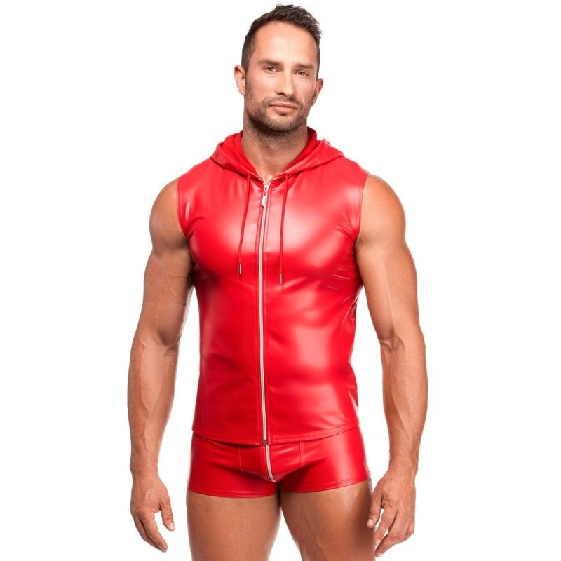 Ignite Male Hooded Vest by Noir Handmade - Mens Briefs And Boxers