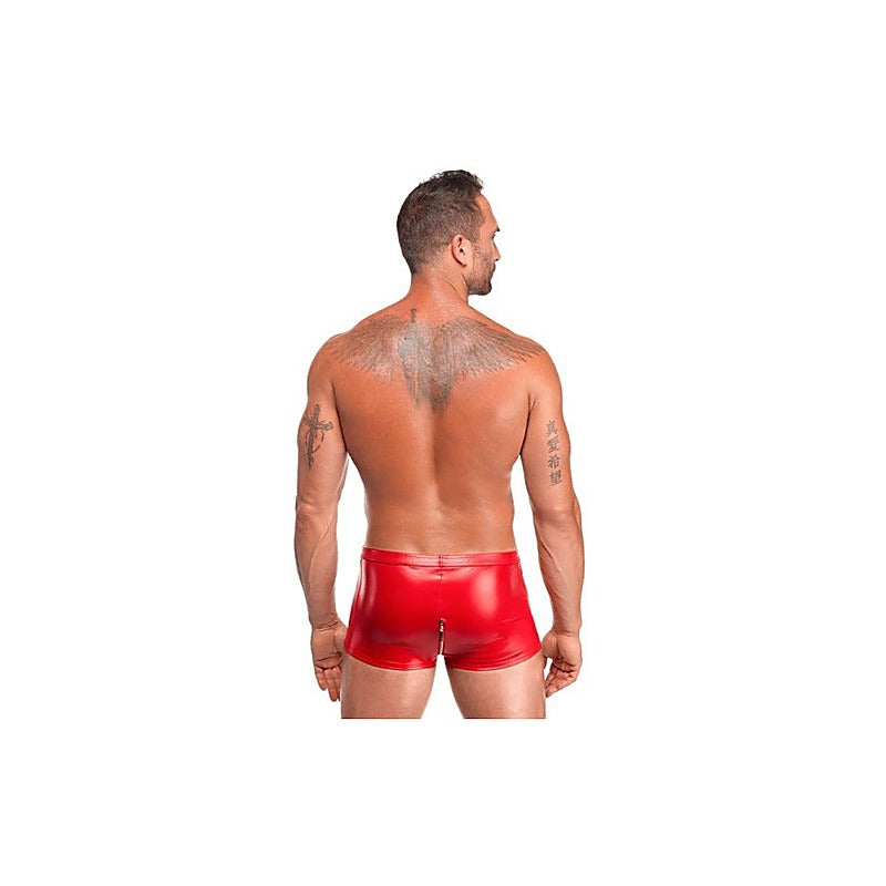 Noir Handmade Sexy Mens Red Ignite Shorts - Mens Briefs And Boxers