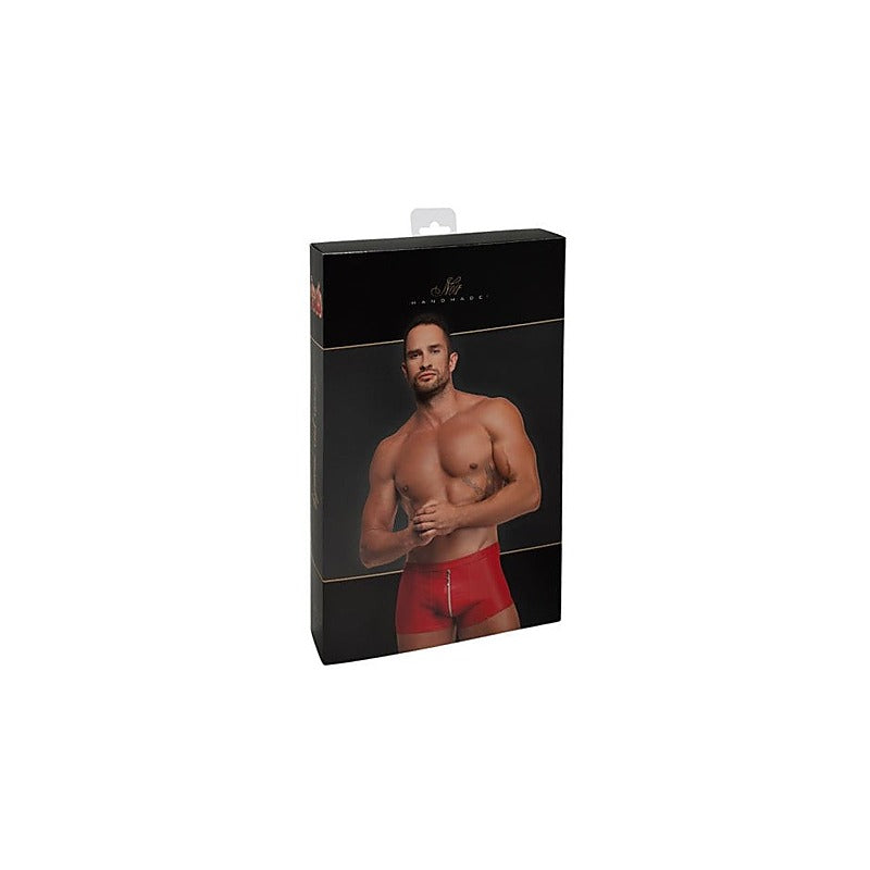 Noir Handmade Sexy Mens Red Ignite Shorts - Mens Briefs And Boxers