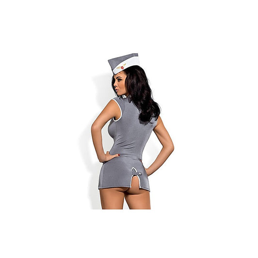 Obsessive Stewardess 3 Piece Sexy Womens Costume - Fancy Dress Ups