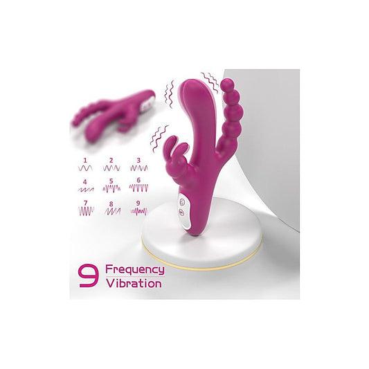 S-Hande Joker Triple Ecstasy Couples Vibrator - Rabbit Vibrators