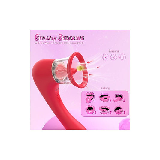 S-Hande Trumpet 3-in-1 Sucking Licking Vibrating Stimulator - Clit Ticklers and Pulsators