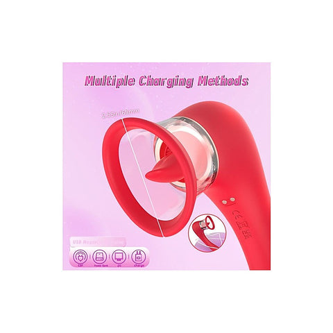 S-Hande Trumpet 3-in-1 Sucking Licking Vibrating Stimulator - Clit Ticklers and Pulsators