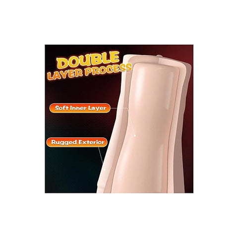 Xise Penny Pussy Dual Layer Vibrating Male Masturbator - Masturbators and Strokers