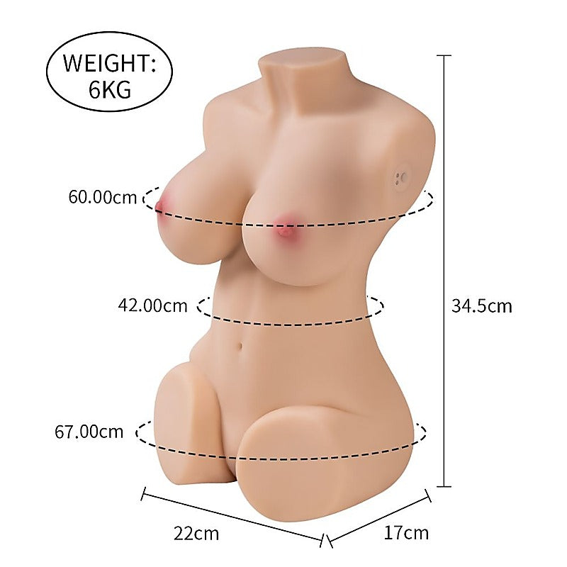 Wendy 6kg Pussy And Ass Female Torso Masturbator by XISE - Masturbators and Strokers