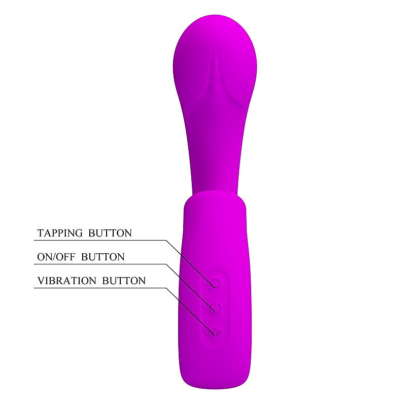 Baile Sibel Rechargeable Tapping G Spot Vibrator - G-Spot Vibrators
