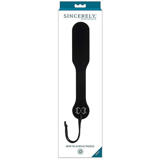 Sportsheets Sincerely Bow Tie Acrylic Spanking Paddle - Paddles And Slappers