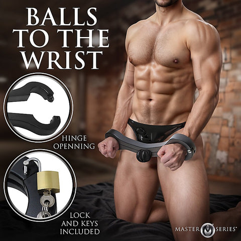 Master Series Punished Balls To Wrist Humbler by XR Brands - Cuffs And Restraints