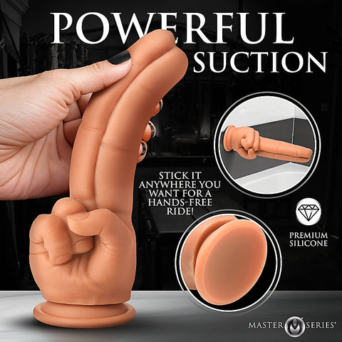 Master Series The Pleaser Double Finger Dildo by XR Brands - Realistic Dildos