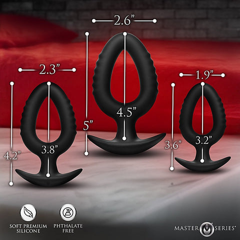 Master Series Pop Anal Plug Trainer Set by XR Brands - Butt Plugs