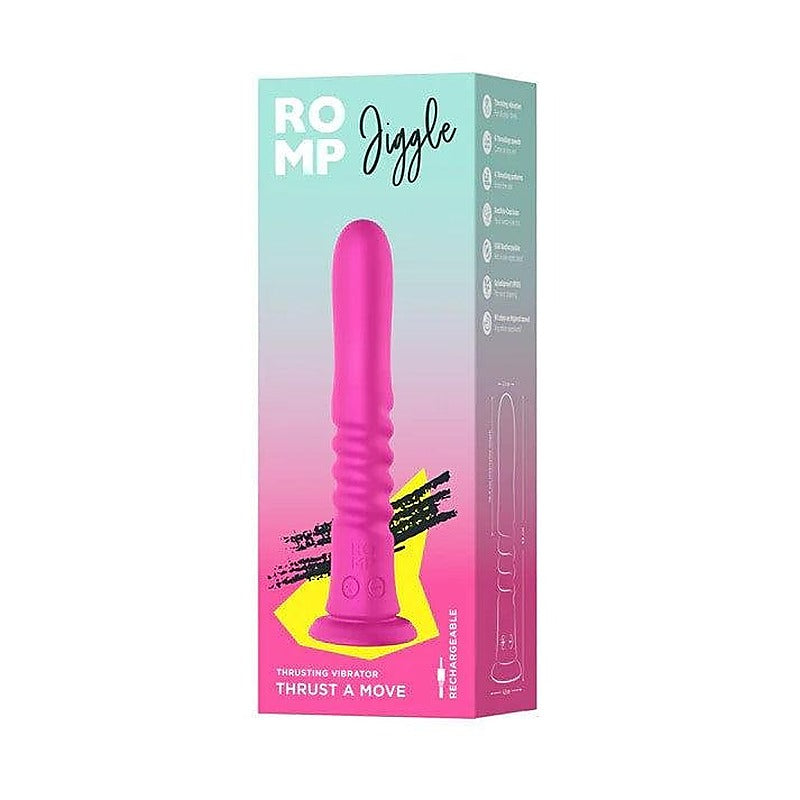 Romp Jiggle Silicone Thrusting Vibrator by Love Honey - G-Spot Vibrators