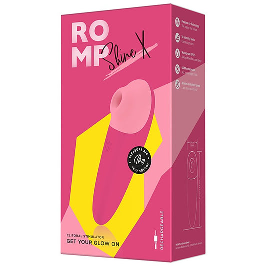 Love Honey ROMP Shine X Rechargeable Clitoral Suction Vibe - Clit Ticklers and Pulsators
