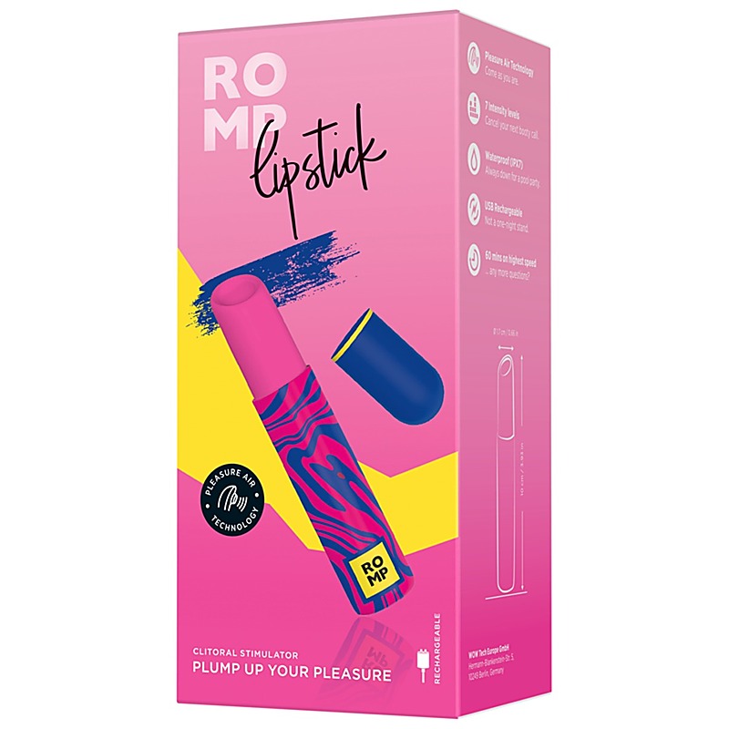 Love Honey Romp Lipstick Pleasure Air Clitoral Vibrator - Clit Ticklers and Pulsators