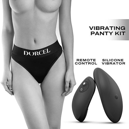 Marc DORCEL Discreet 10 Functions Panty Vibrator Black - Remote Control Vibrators