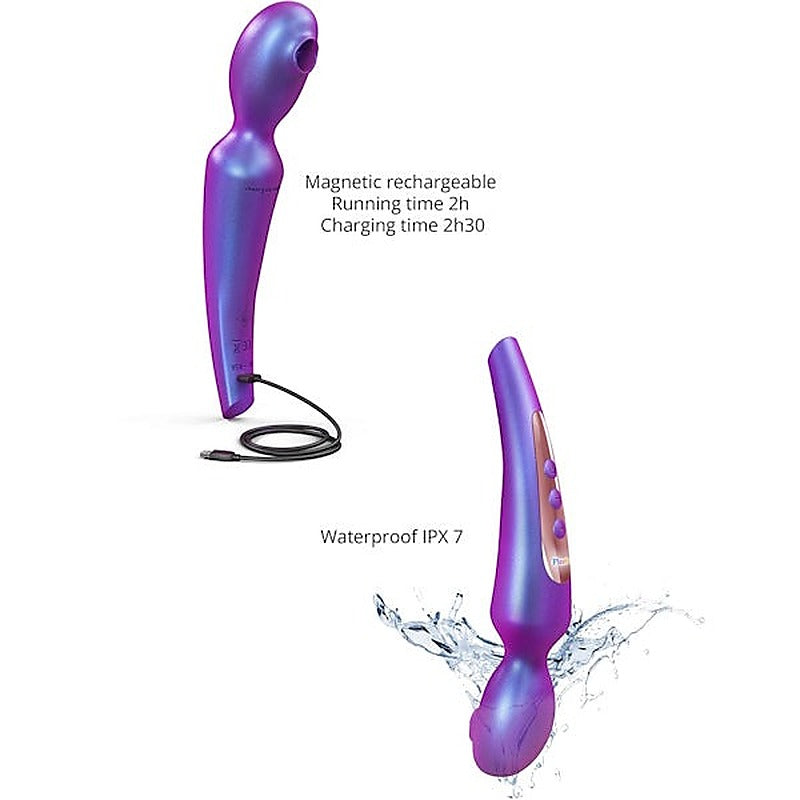LOVE TO LOVE Pleaser Flapping Design Body Wand Purple - Body Wands