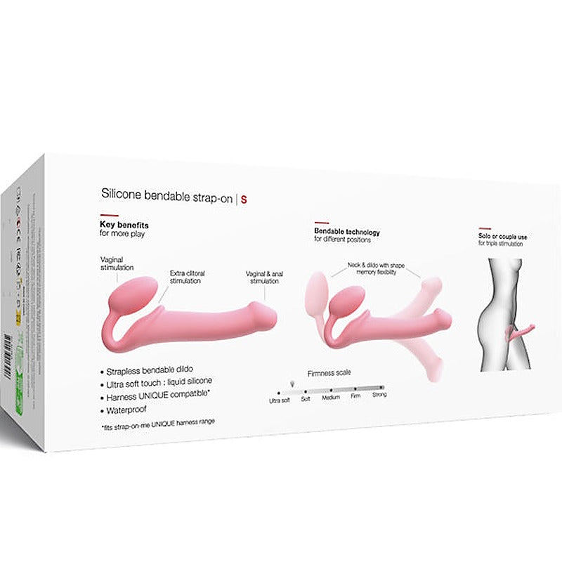 STRAP-ON-ME NEW Bendable Strap-On Flexible Dildo Pink - Strap On Sextoys