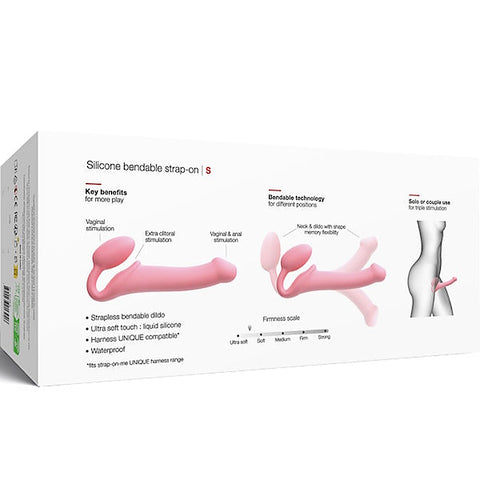 STRAP-ON-ME NEW Bendable Strap-On Flexible Dildo Pink - Strap On Sextoys